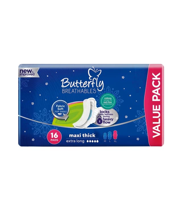Butterfly Maxi Thick Extra Long 18 Pads