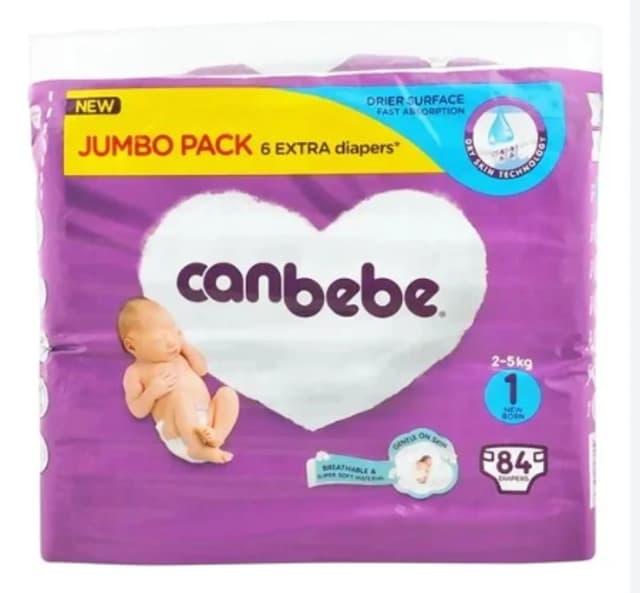 Canbebe Jumbo Pack New Born 84pcs