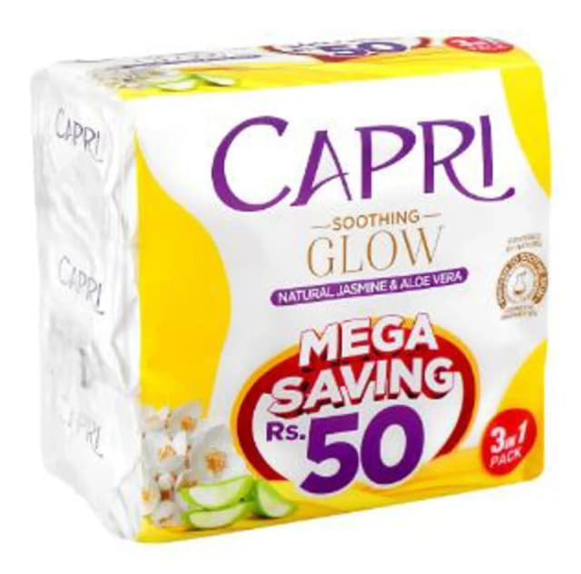Capri Soothing Glow Aloe Vera Soap 3in1 Bundle