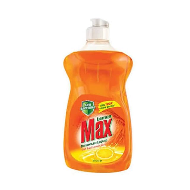 Lemon Max Dish Wash Liquid Anti Bacterial 475ml