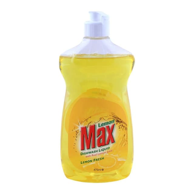 Lemon Max Dish Wash Liquid Lemon Fresh 475ml