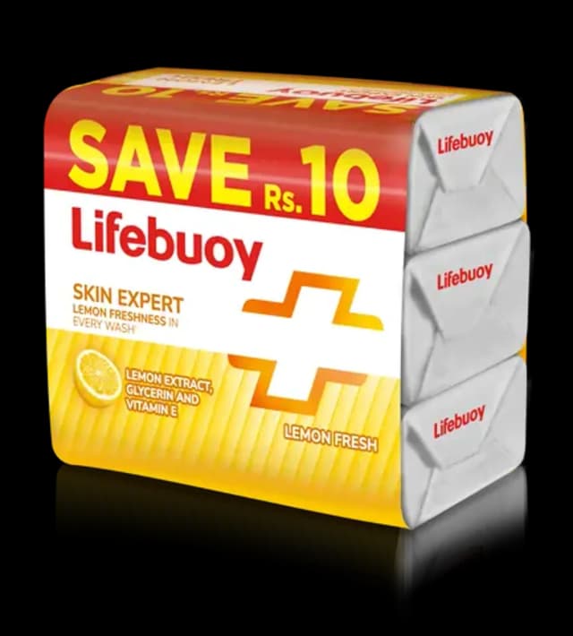Lifebuoy Lemon Fresh Soap 123gm 3 In 1 Trio