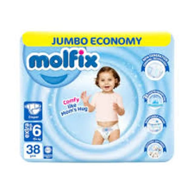Molfix Diapers No.6 Extra Large 38pcs