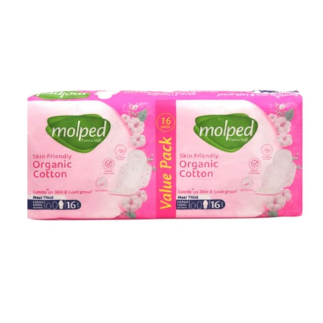 Molped Pure & Soft Organic Cotton 16 pads