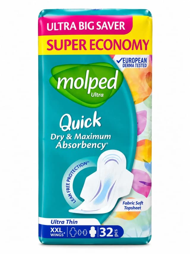 Molped Ultra Quick Dry & Maximum Absorbency 32 pads