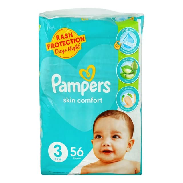 Pampers Skin Comfort Diapers No.3 56pcs
