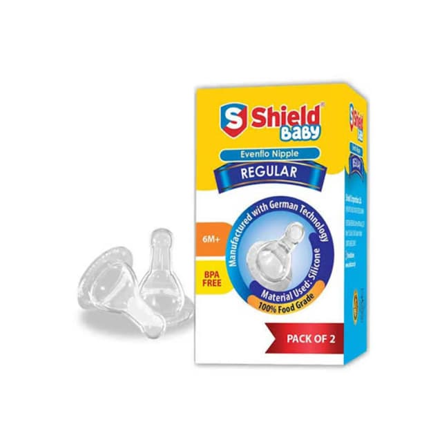 Shield Baby Evenflo Nipple Regular Pack Of 2