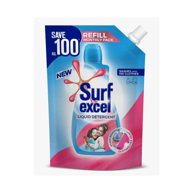 Surf Excel Liquid Detergent Refill Pack 1000ml