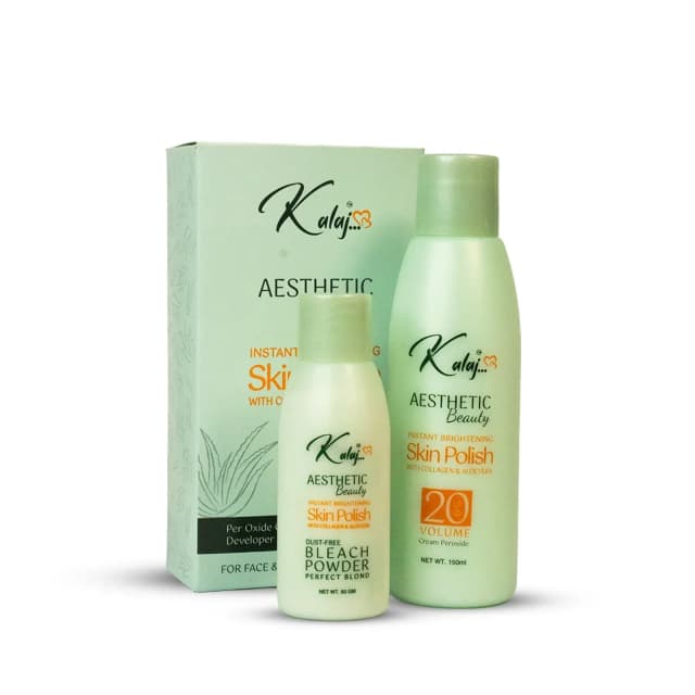 Kalaj Aesthetic Beauty Instant Brightening Skin Polish With Collagen & Aloe Vera 2 In 1
