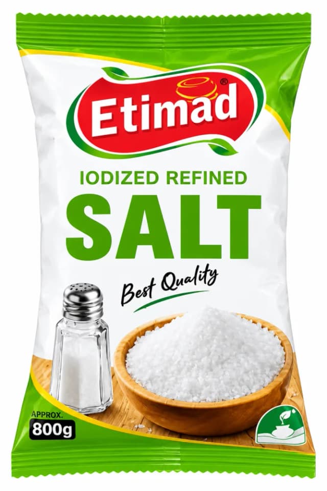 Etimad Iodized Refined Salt 800Gm