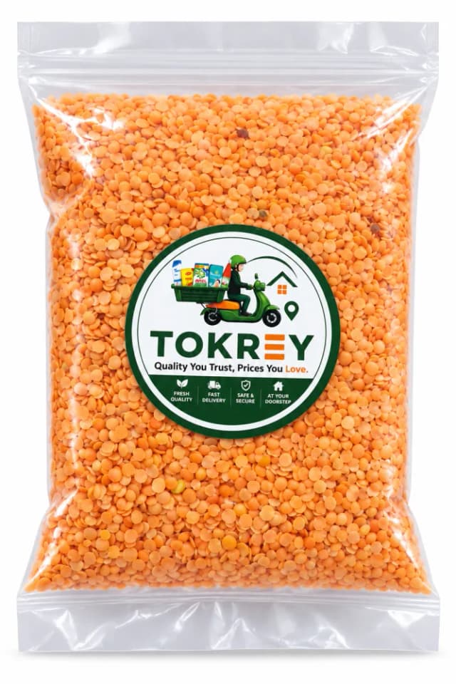 Tokrey Daal Masoor Moti Red 500Gm