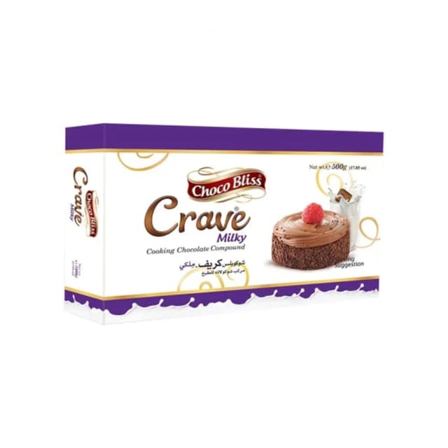 Crave Choco Bliss Milky Chocolate Compound 500gm