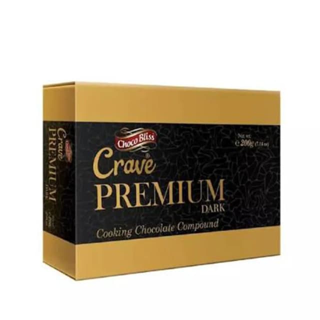 Crave Choco Bliss Premium Dark Chocolate Compound 200gm